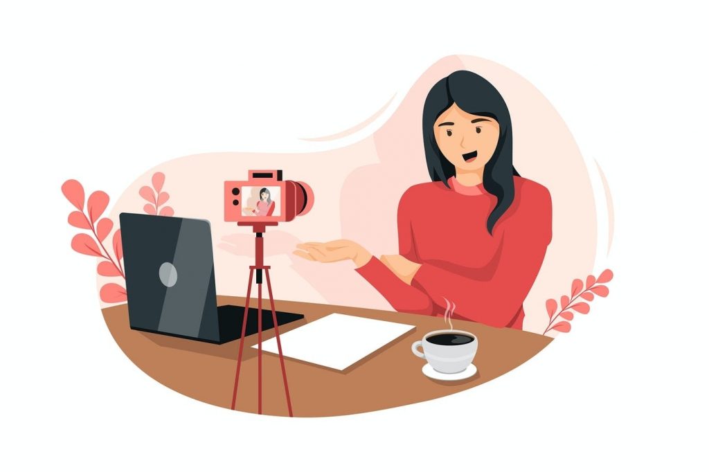 woman on tiktok infront of camera | Featured image for 5 Ways your Brand Can Use Tik Tok for Business Blog