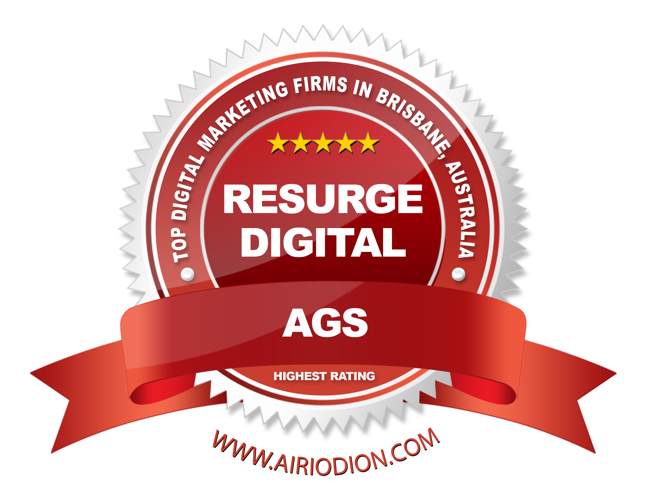 AGS Highest Rating Award for Resurge Digital as One of the Top Digital Marketing Firms in Brisbane Australia
