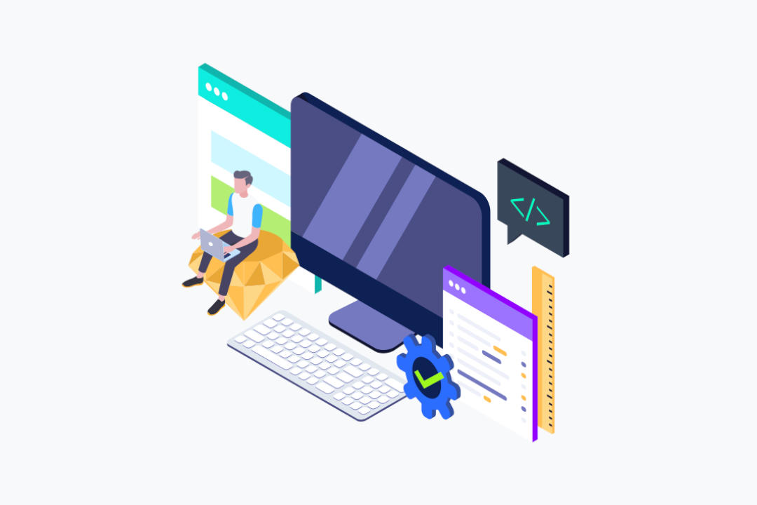 Graphic of web development | Featured Image for Common Web Design Mistakes - Website Mistakes to Avoid Blog