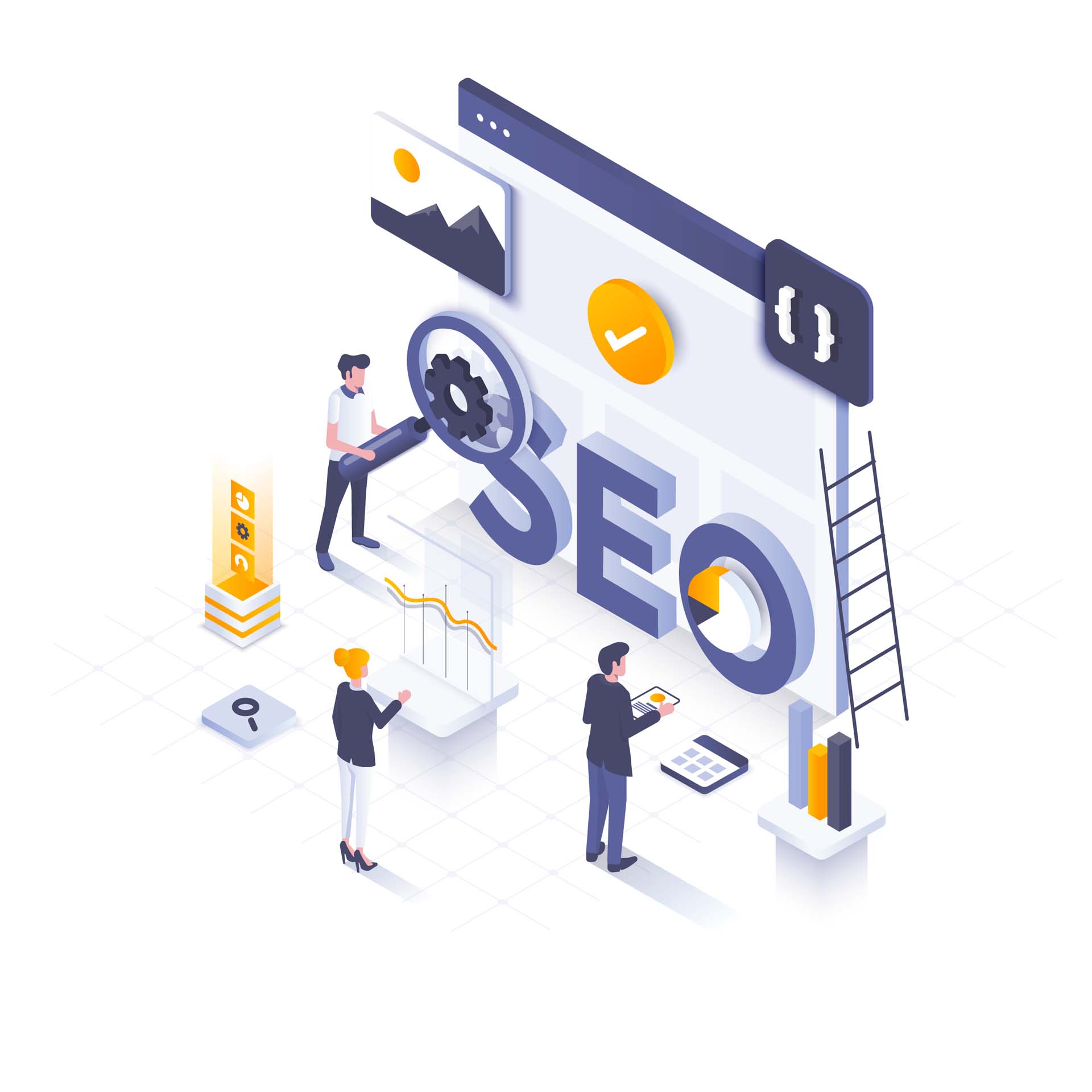 People building an SEO friendly website | Featured Image for Difference Between White Hat and Black Hat SEO blog