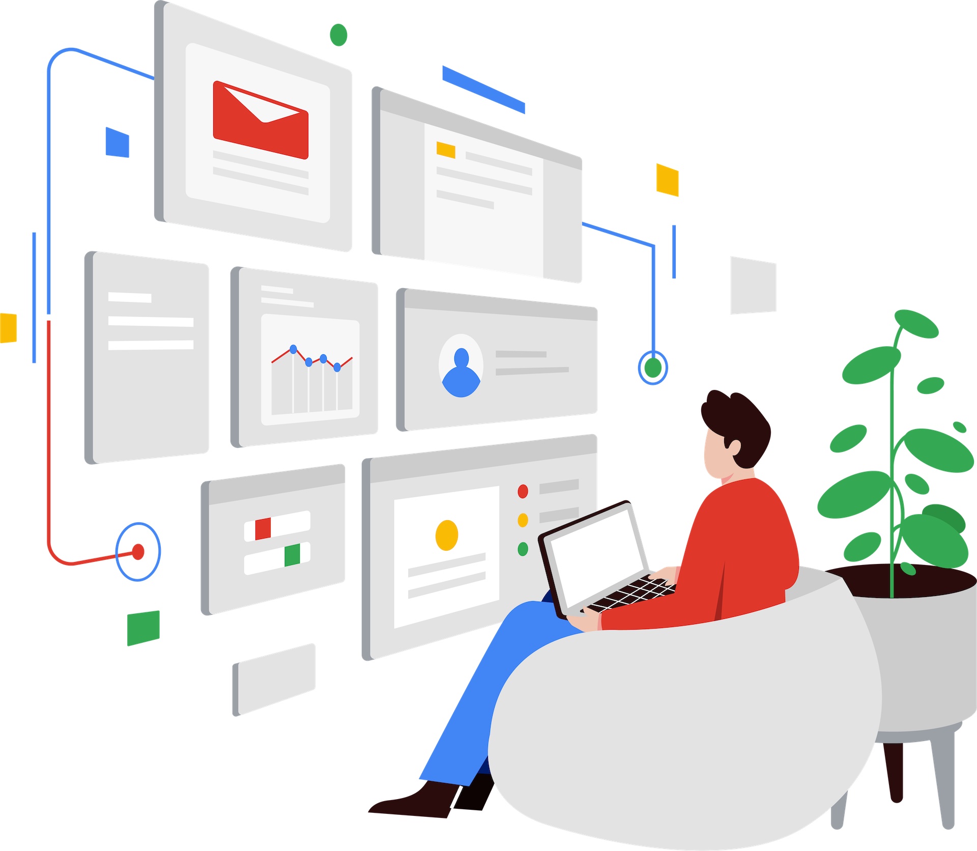 Marketer infographic | Featured image for the ‘Evolution of SEO: A Look Back’ blog by Resurge Digital.