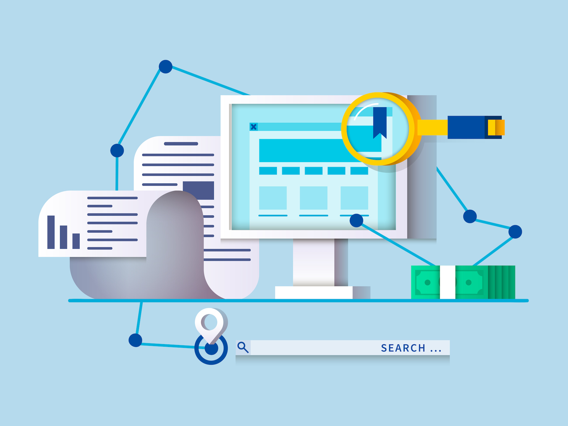 SEO infographic | Featured image for the ‘How Long Does SEO Take to Work – Creating Practical Timelines’ blog by Resurge Digital.